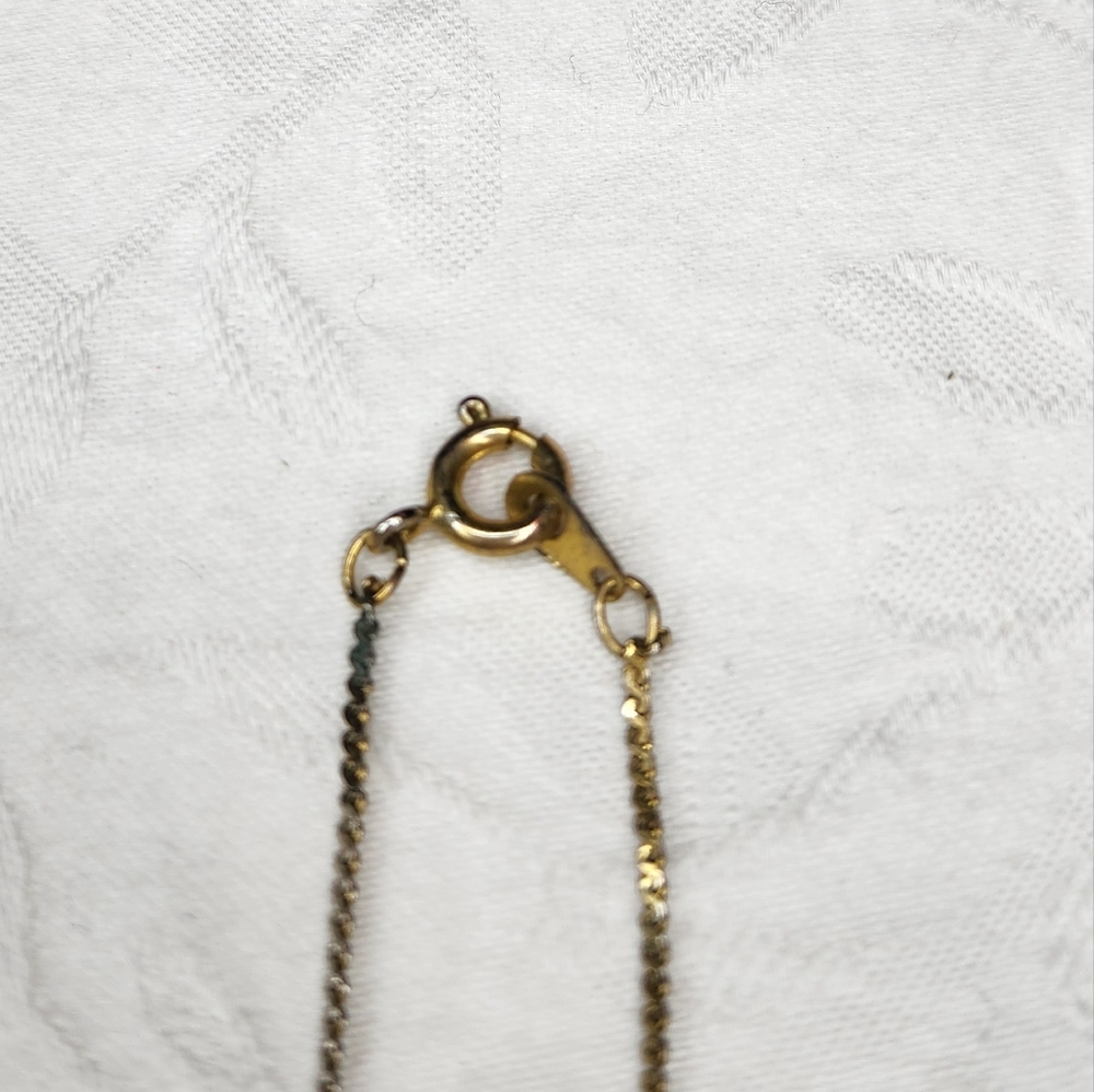 Silver gold heart pearl pendant - Picture 5 of 5